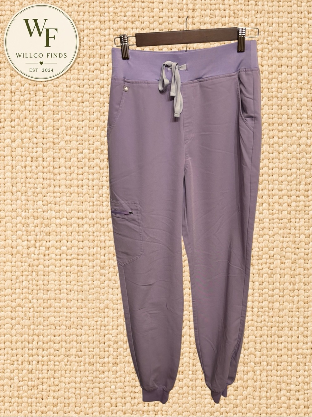 FIGS Zamora Jogger Scrub Pants S/T Purple Lavender Technical Collection